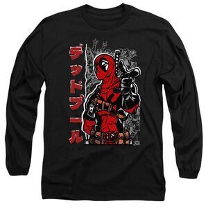 Deadpool Unisex Adult Japanese T-Shirt / Black